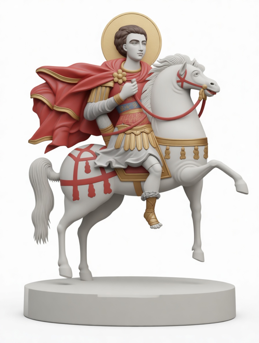 Saint George Statue free 3D printable STL