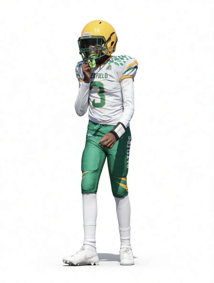Youth Football Player Figurine free 3D printable STL