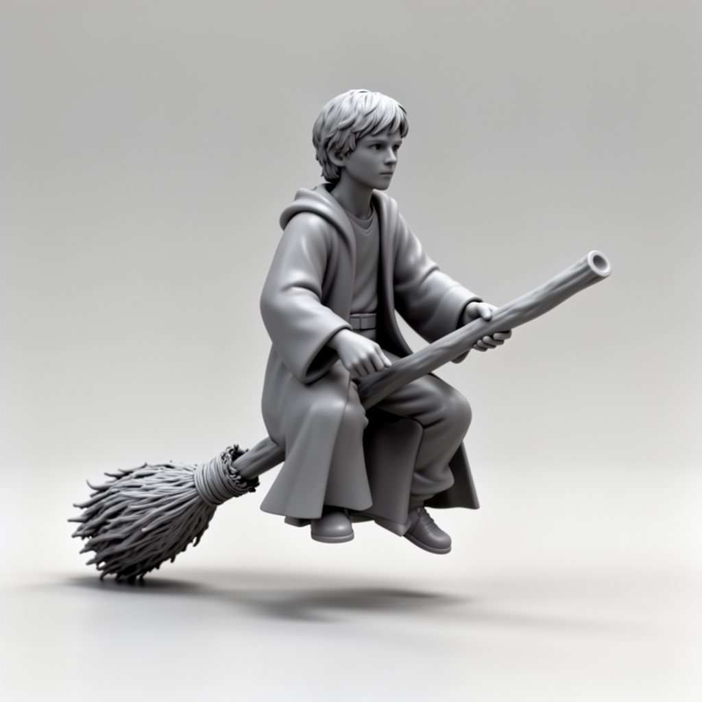 Ron Weasley Riding Figurine free 3D printable STL