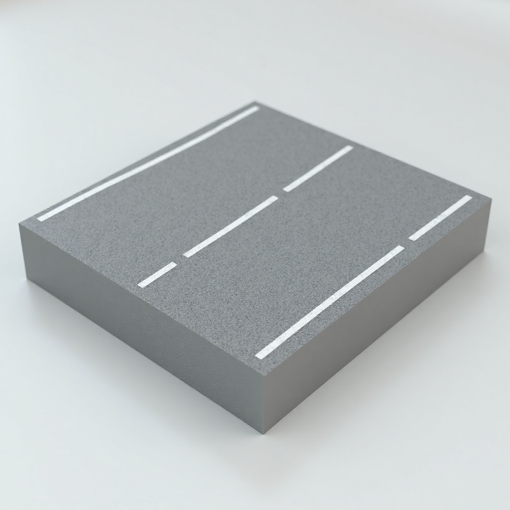 Asphalt Road Display Base free 3D printable STL