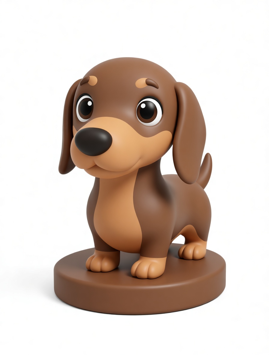 Dachshund Dog Figurine free 3D printable STL