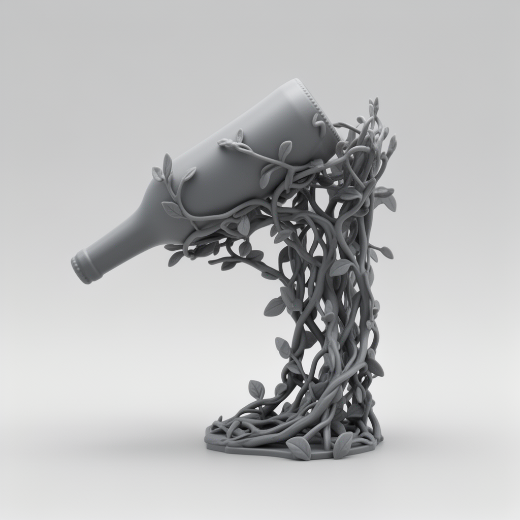 Vine Bottle Holder free 3D printable STL