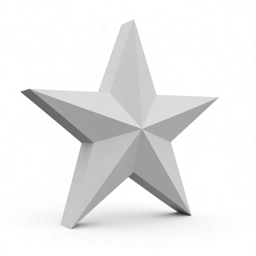 Geometric Star Sculpture free 3D printable STL