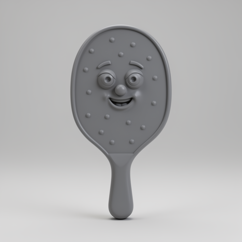 Cartoon Pickleball Paddle Figurine free 3D printable STL