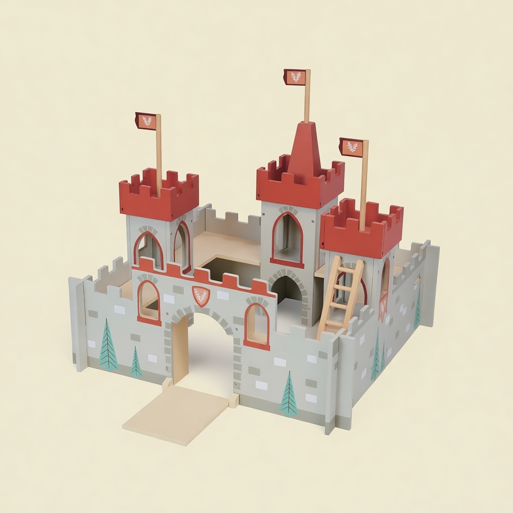 Medieval Toy Castle Model free 3D printable STL