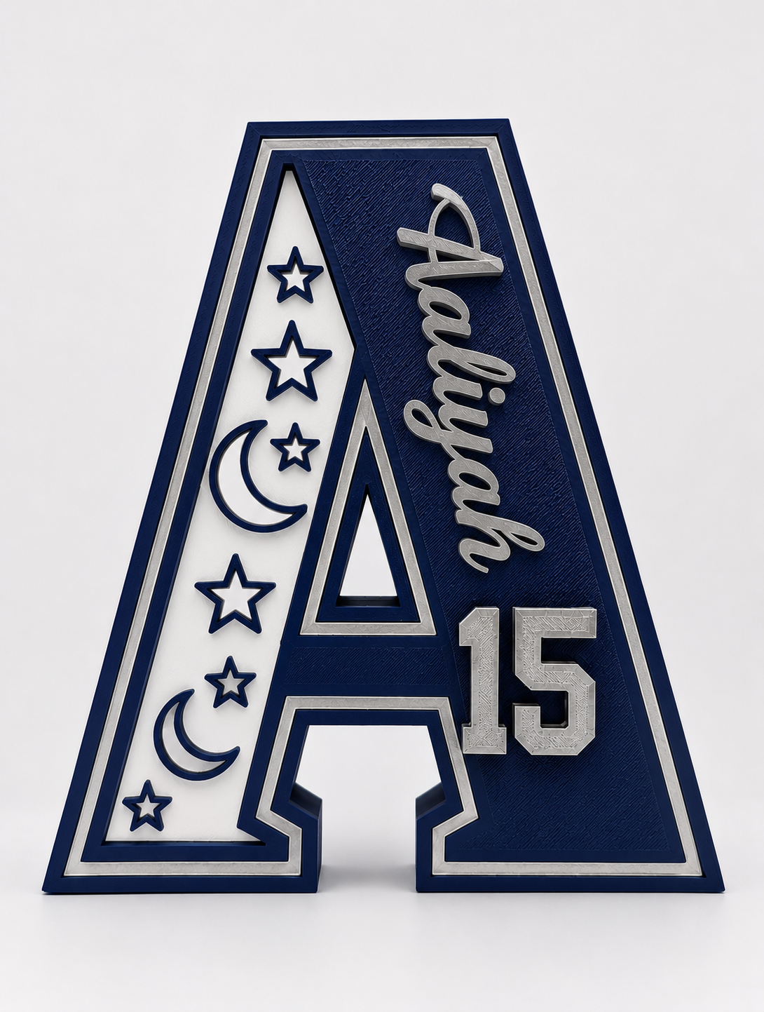 Alalizah Letter A Plaque free 3D printable STL
