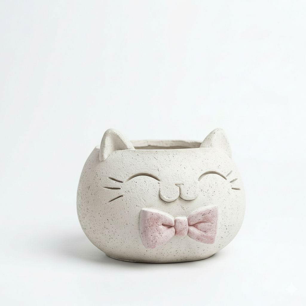 Cat Pot Planter free 3D printable STL