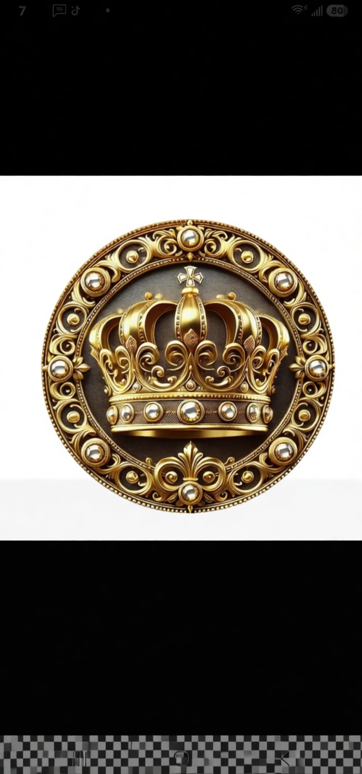 Royal Crown Medallion free 3D printable STL