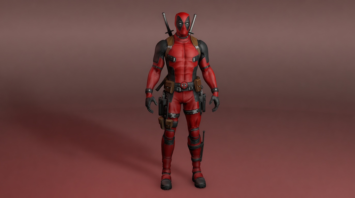 Deadpool Action Figure free 3D printable STL