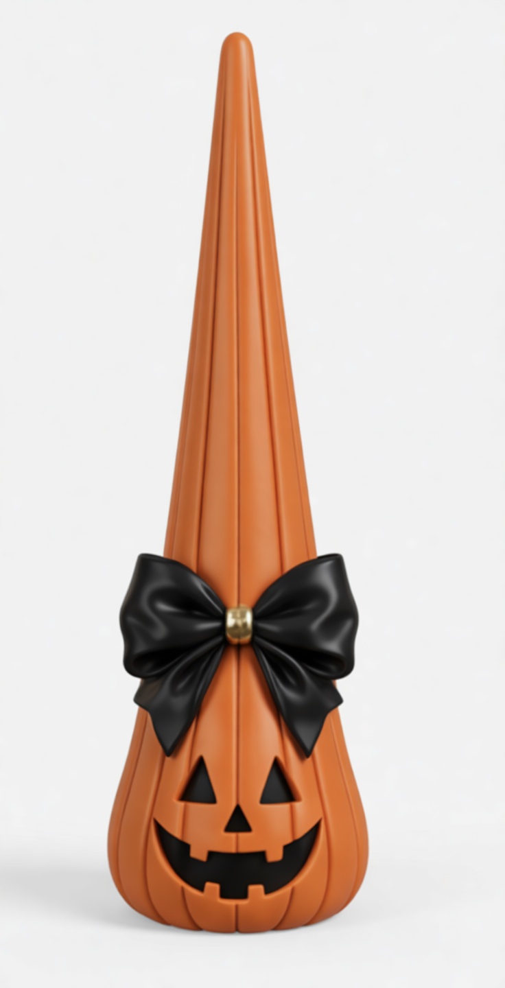 Pumpkin Witch Hat Figurine free 3D printable STL