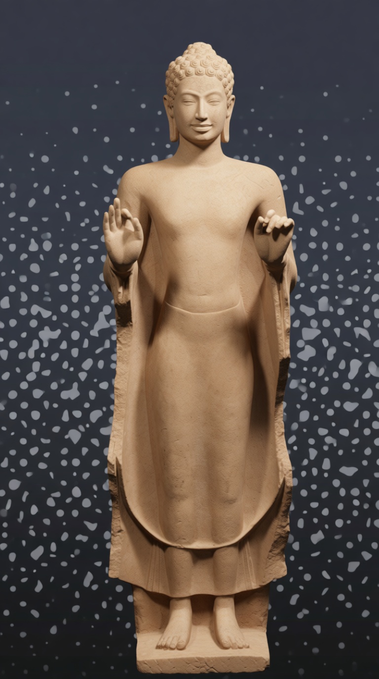 Standing Buddha Statue free 3D printable STL