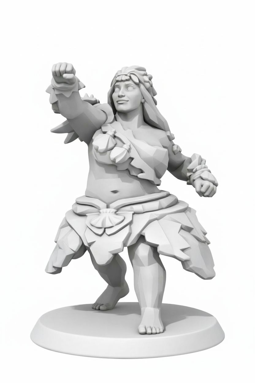 Hula Dancer Figurine free 3D printable STL