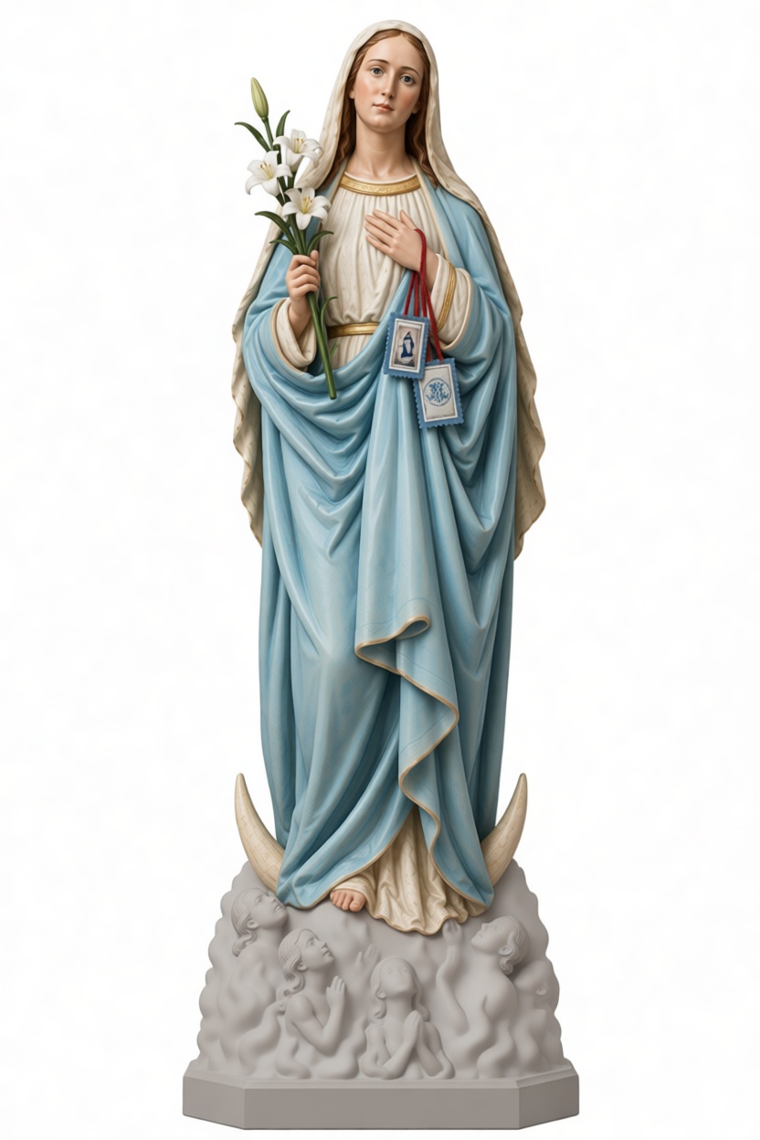 Virgin Mary Statue free 3D printable STL