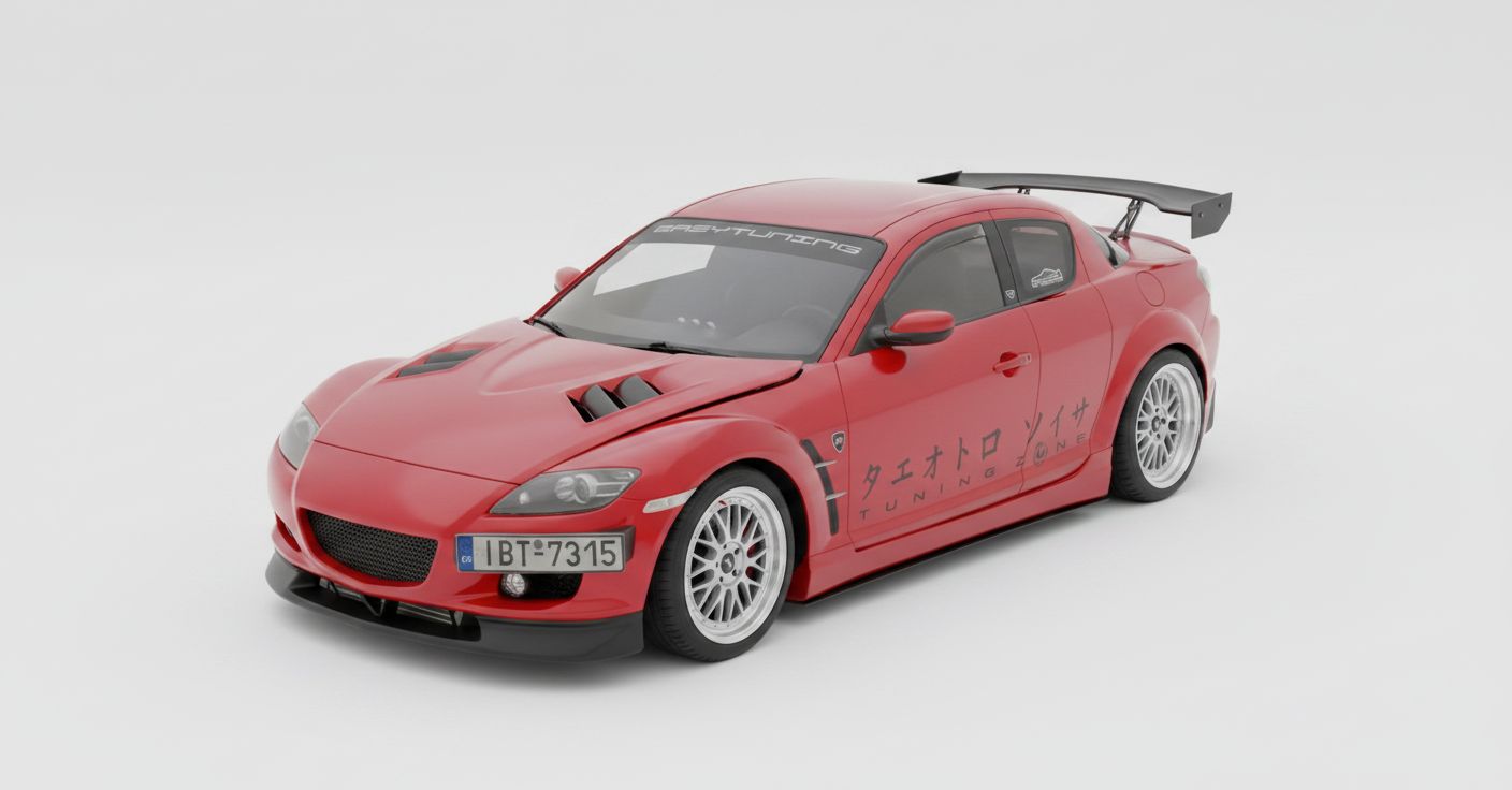 Mazda RX-8 Model free 3D printable STL