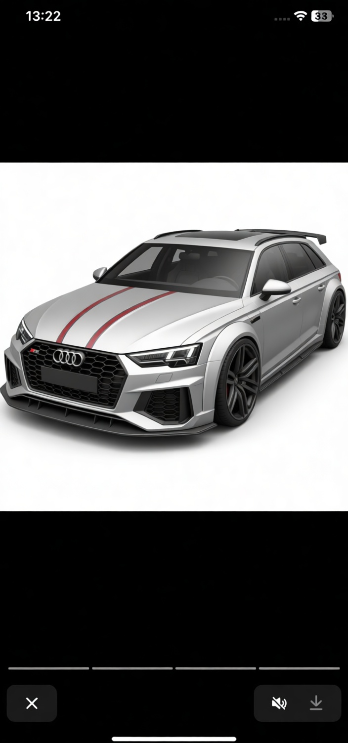 Audi RS4 Avant Model free 3D printable STL