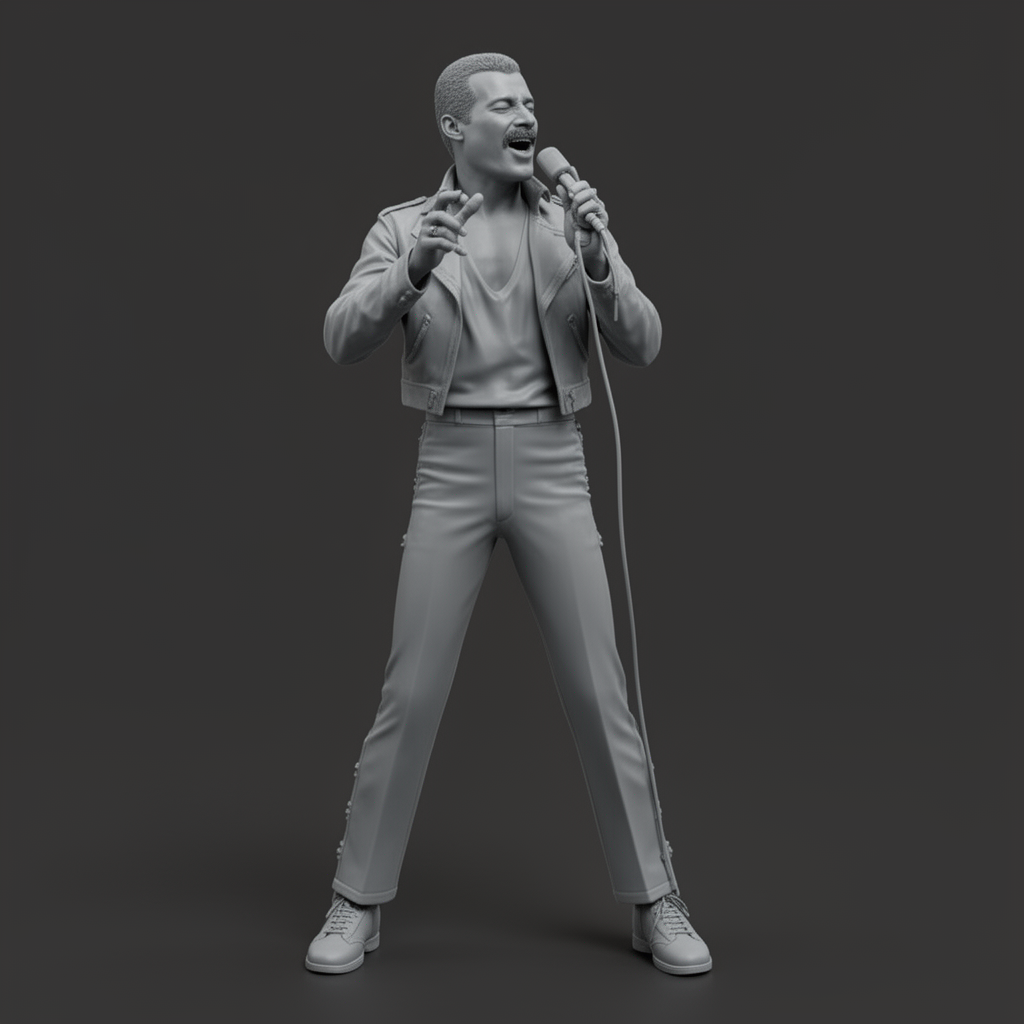 Freddy Mercury Bust free 3D printable STL