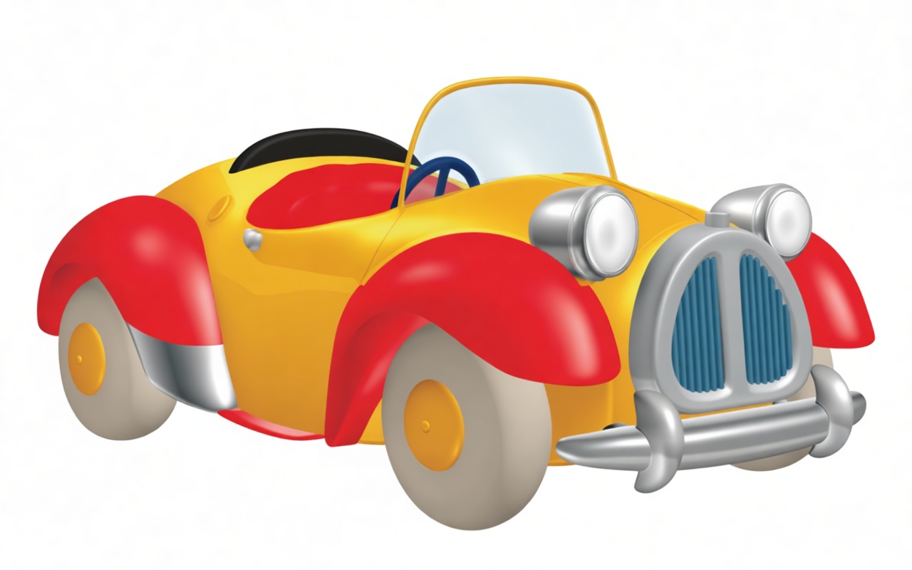 Cartoon Classic Roadster Model free 3D printable STL