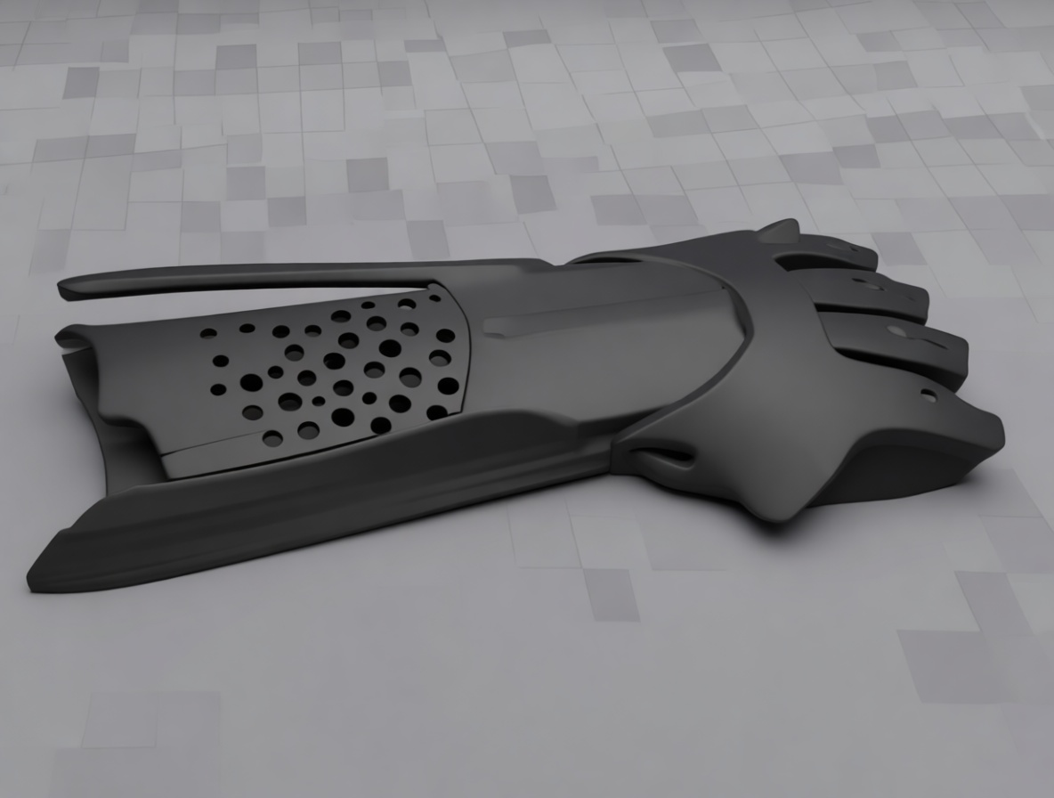 Medieval Gauntlet Model free 3D printable STL