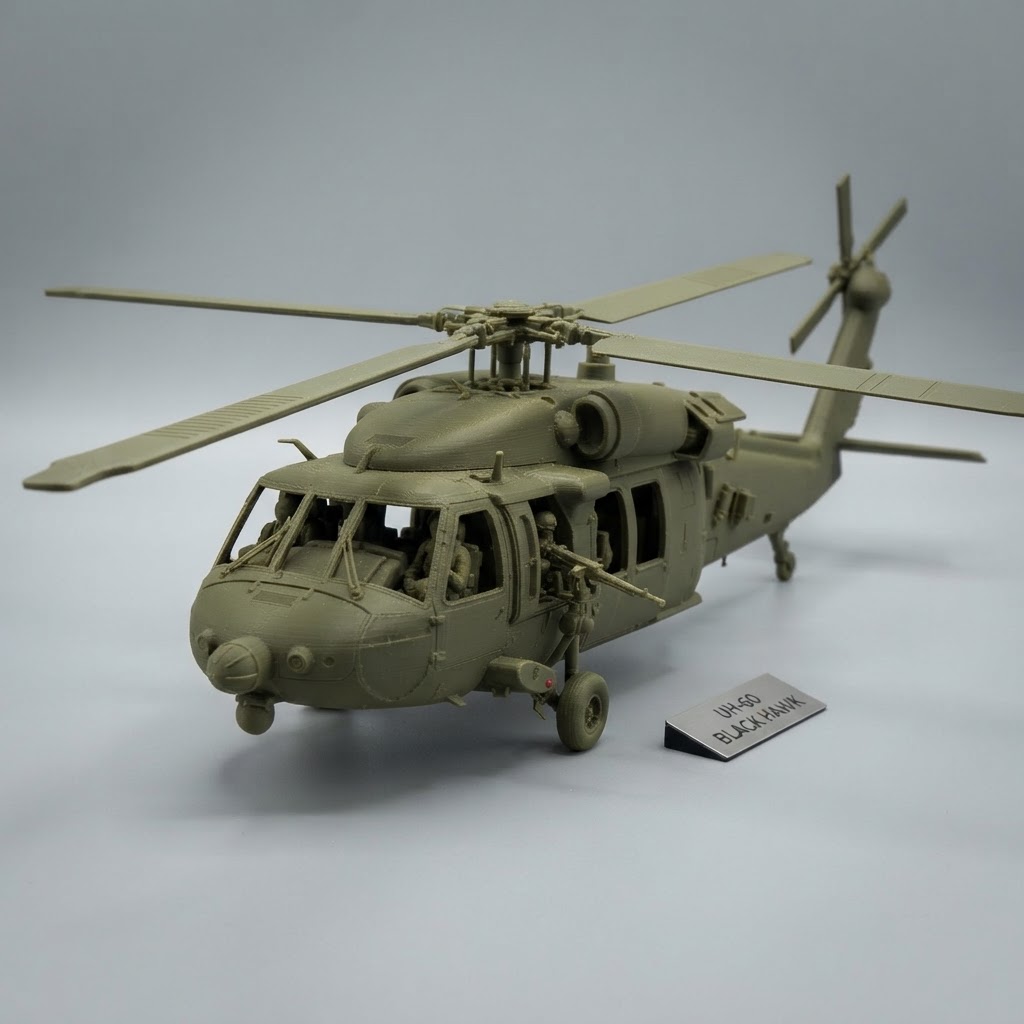 UH-60 Black Hawk Model free 3D printable STL