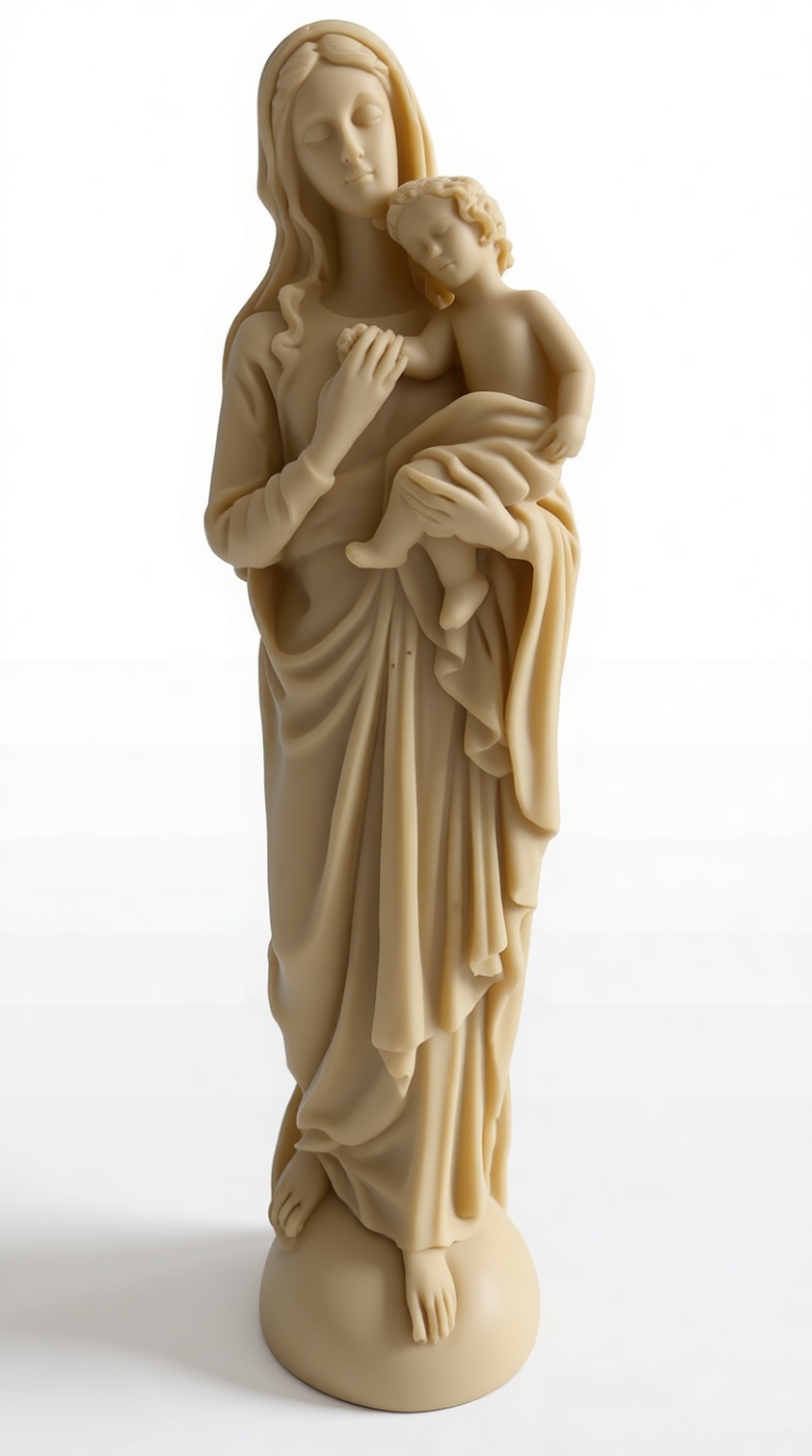 Madonna and Child Statue free 3D printable STL