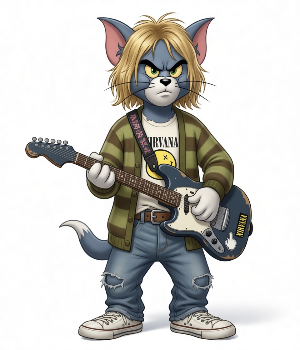 Grunge Tom Guitar Figurine free 3D printable STL