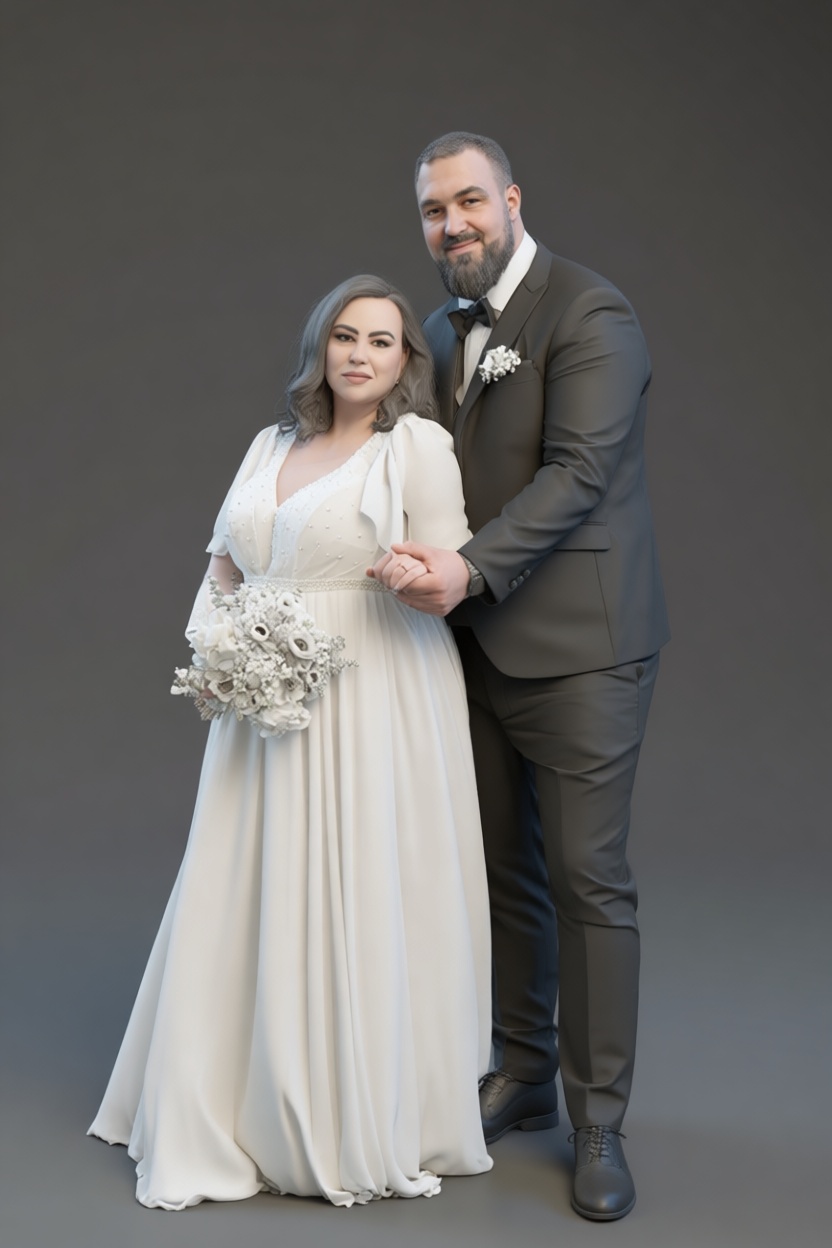 Wedding Couple Figurine free 3D printable STL