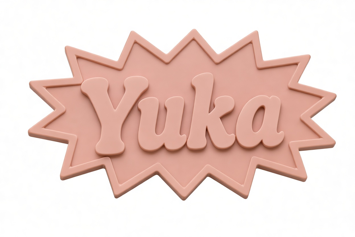 Yuka Nameplate Sign free 3D printable STL