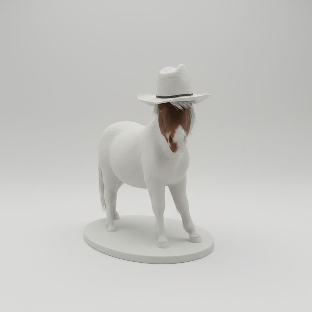 Shetland Pony Figurine free 3D printable STL