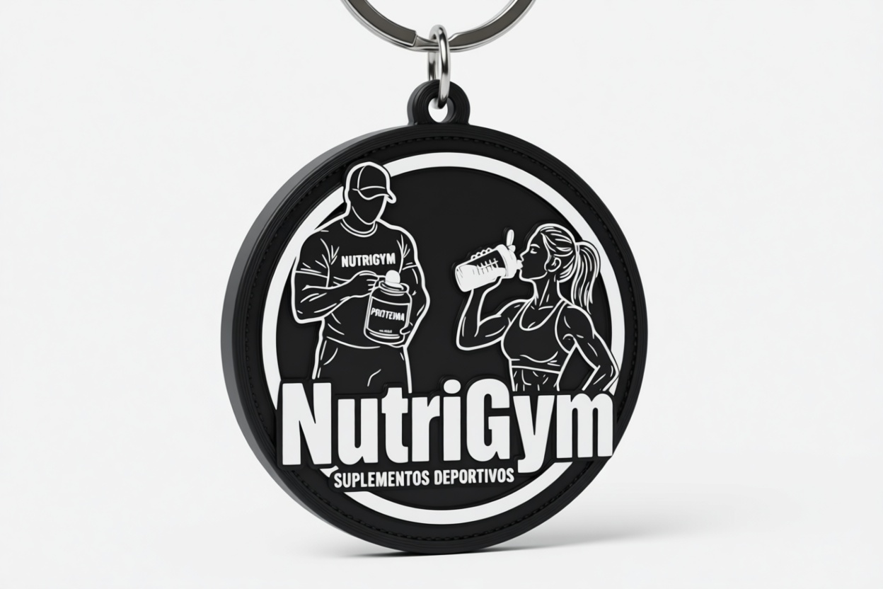 NutriGym Logo Keychain free 3D printable STL