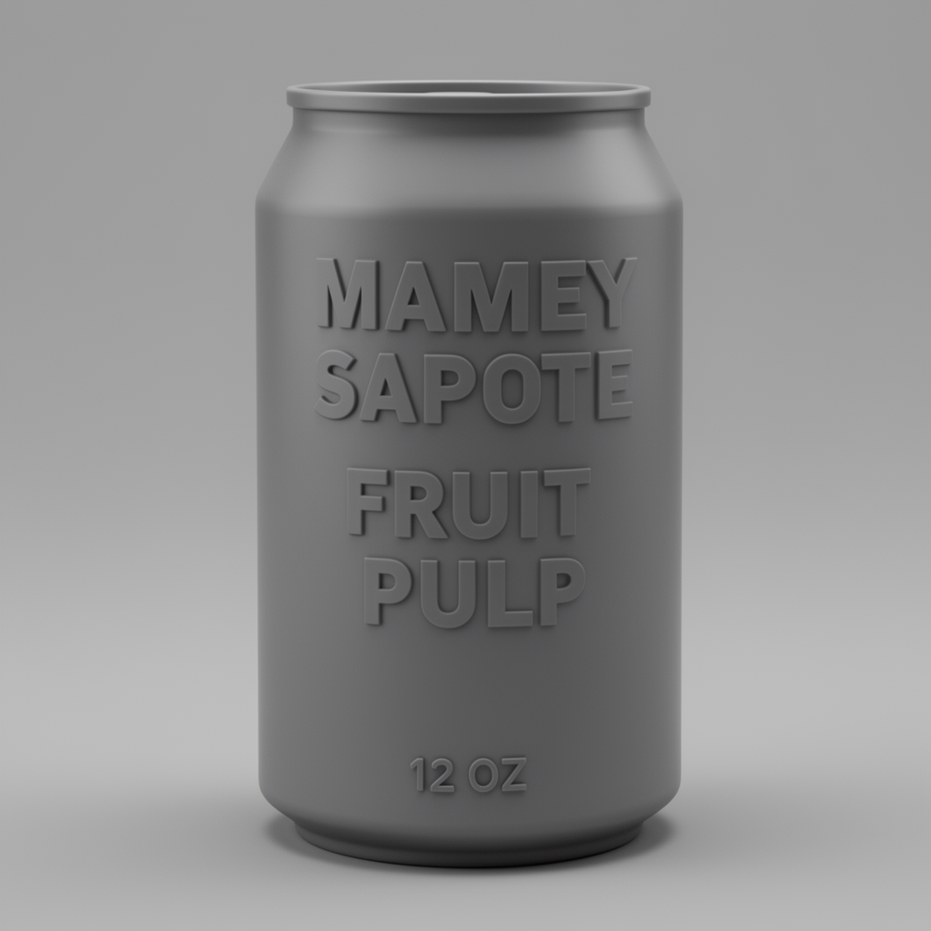 Mamey Sapote Soda Can free 3D printable STL