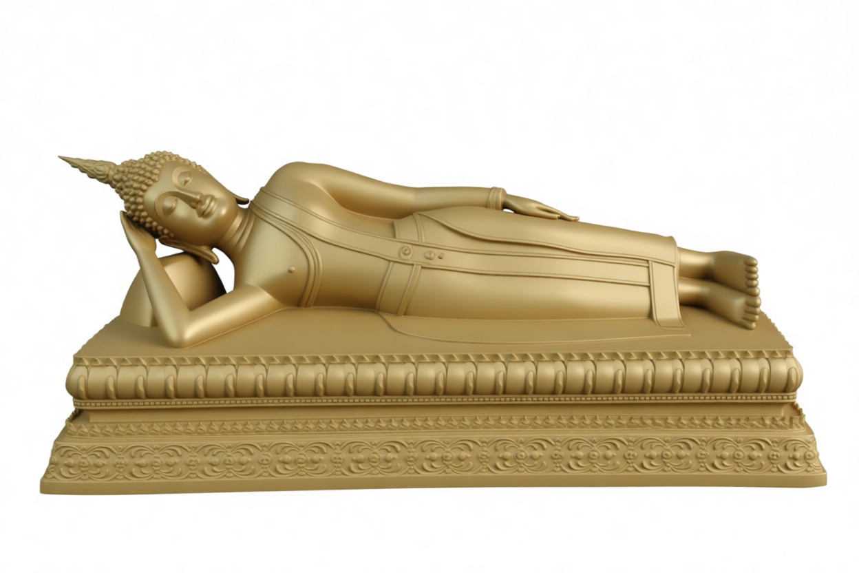 Reclining Buddha Statue free 3D printable STL