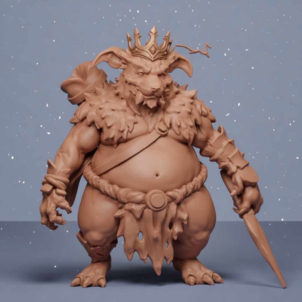 Goblin King Figurine free 3D printable STL