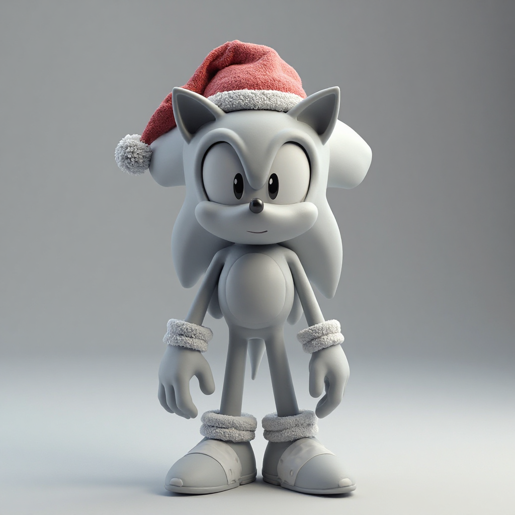 Sonic Hedgehog Christmas Figurine free 3D printable STL