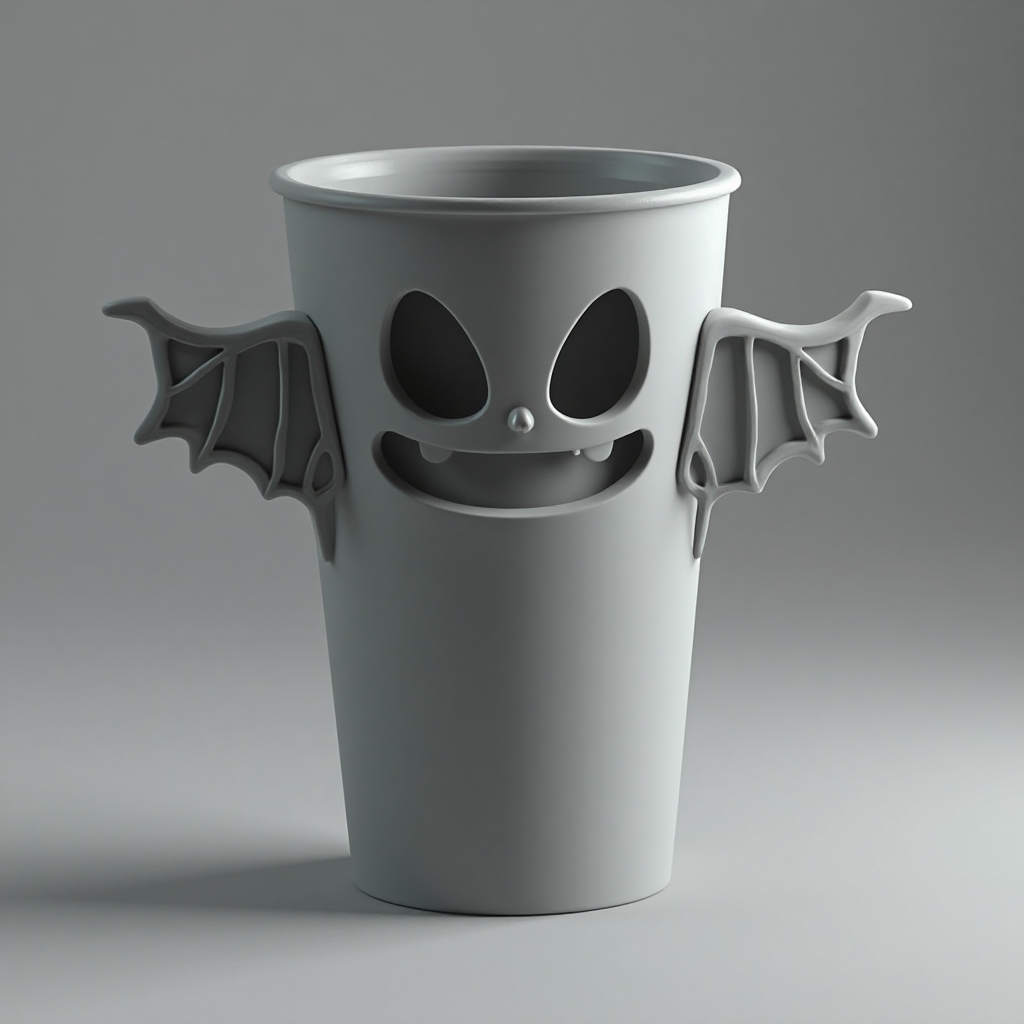 Halloween Bat Tumbler free 3D printable STL