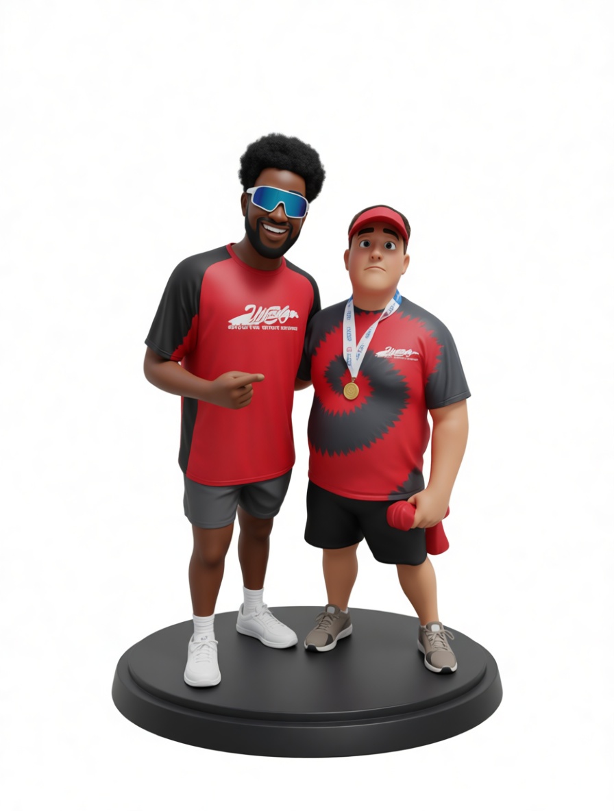 Running Coaches Figurine free 3D printable STL