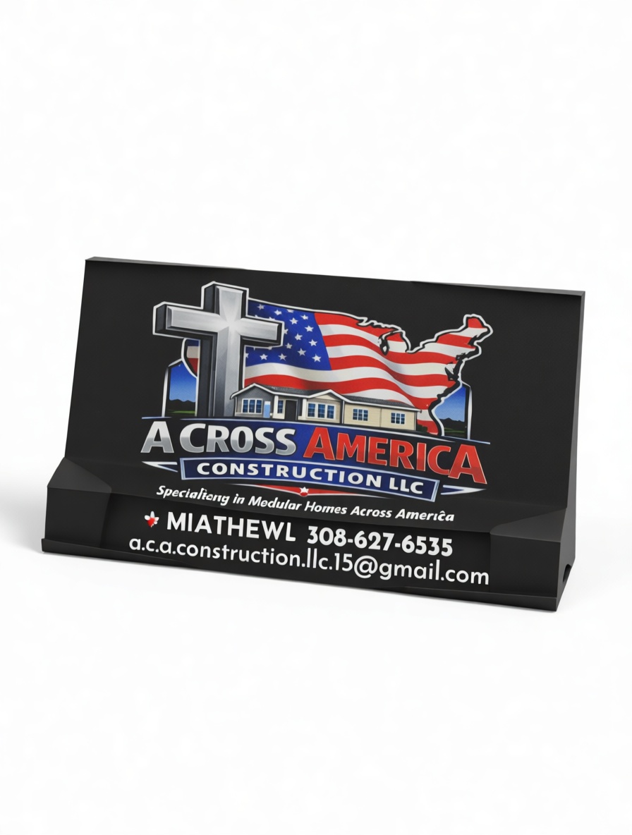 A Cross America Logo Plaque free 3D printable STL