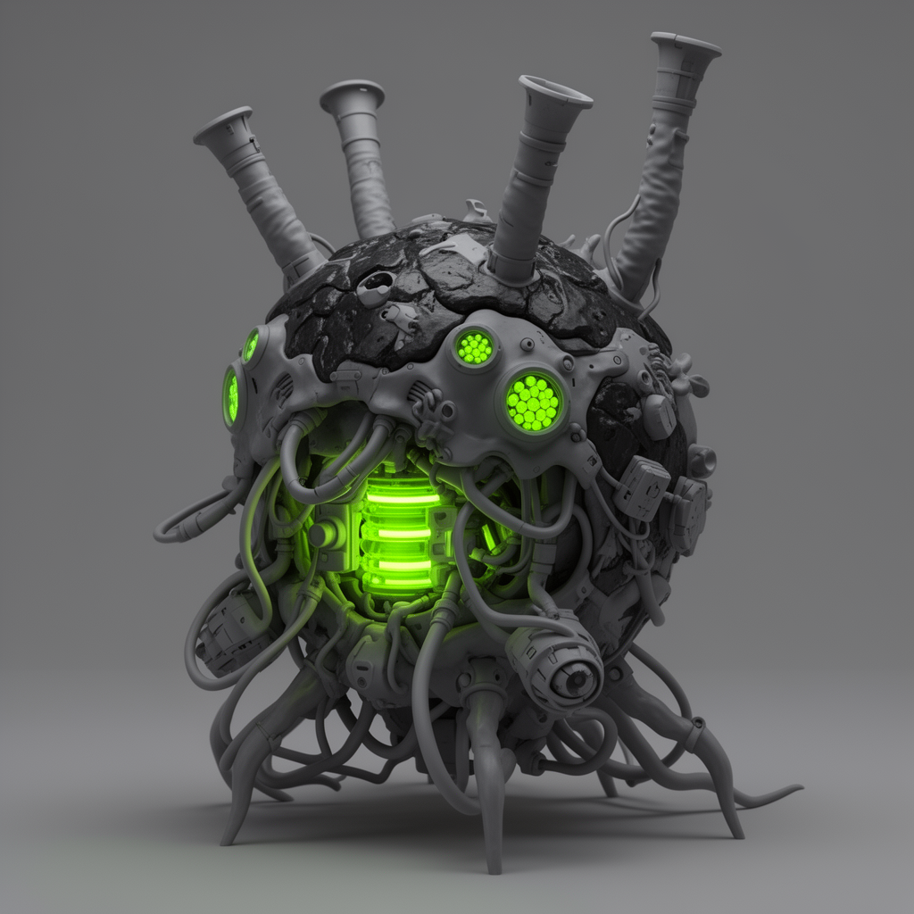 Chrome Sporecyst Biomech Pod free 3D printable STL