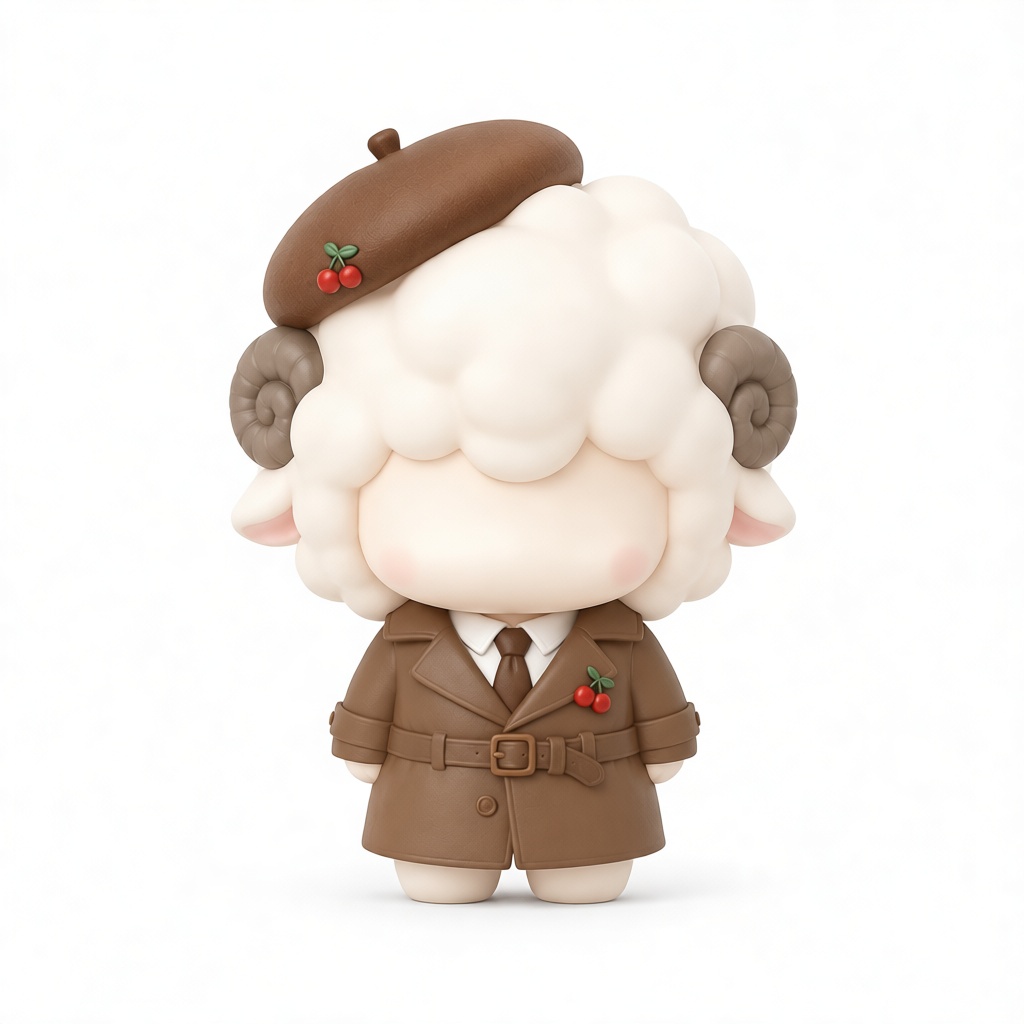 Sheep Detective Figurine free 3D printable STL