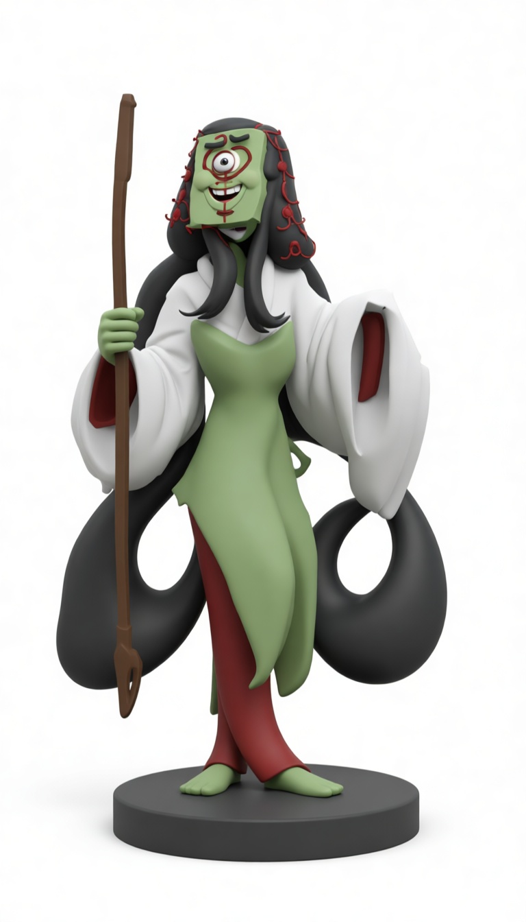 Yubaba 3D Printable Figurine free 3D printable STL