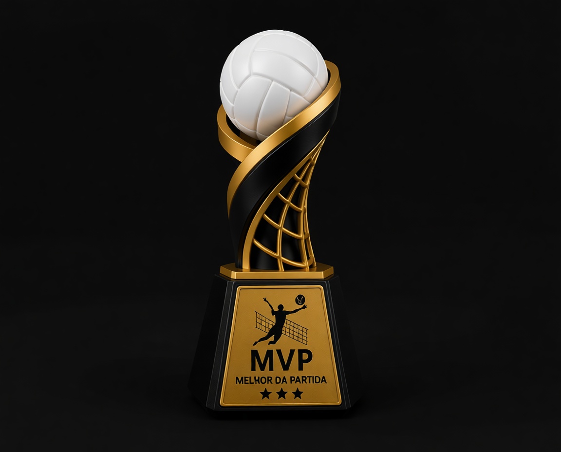 Volleyball MVP Trophy free 3D printable STL