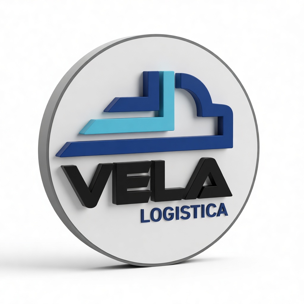 Vela Logistica Logo Medallion free 3D printable STL