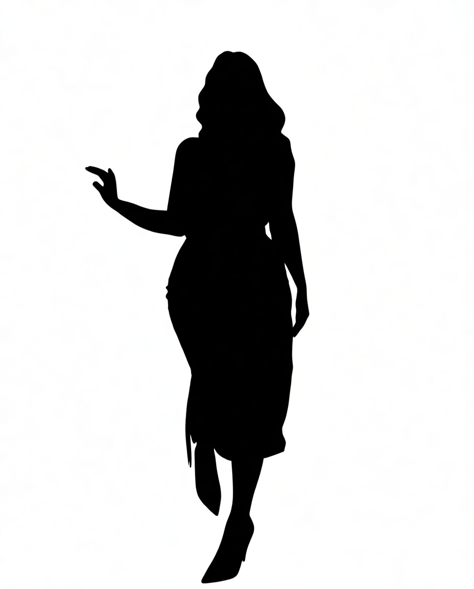 Woman Silhouette Statue free 3D printable STL