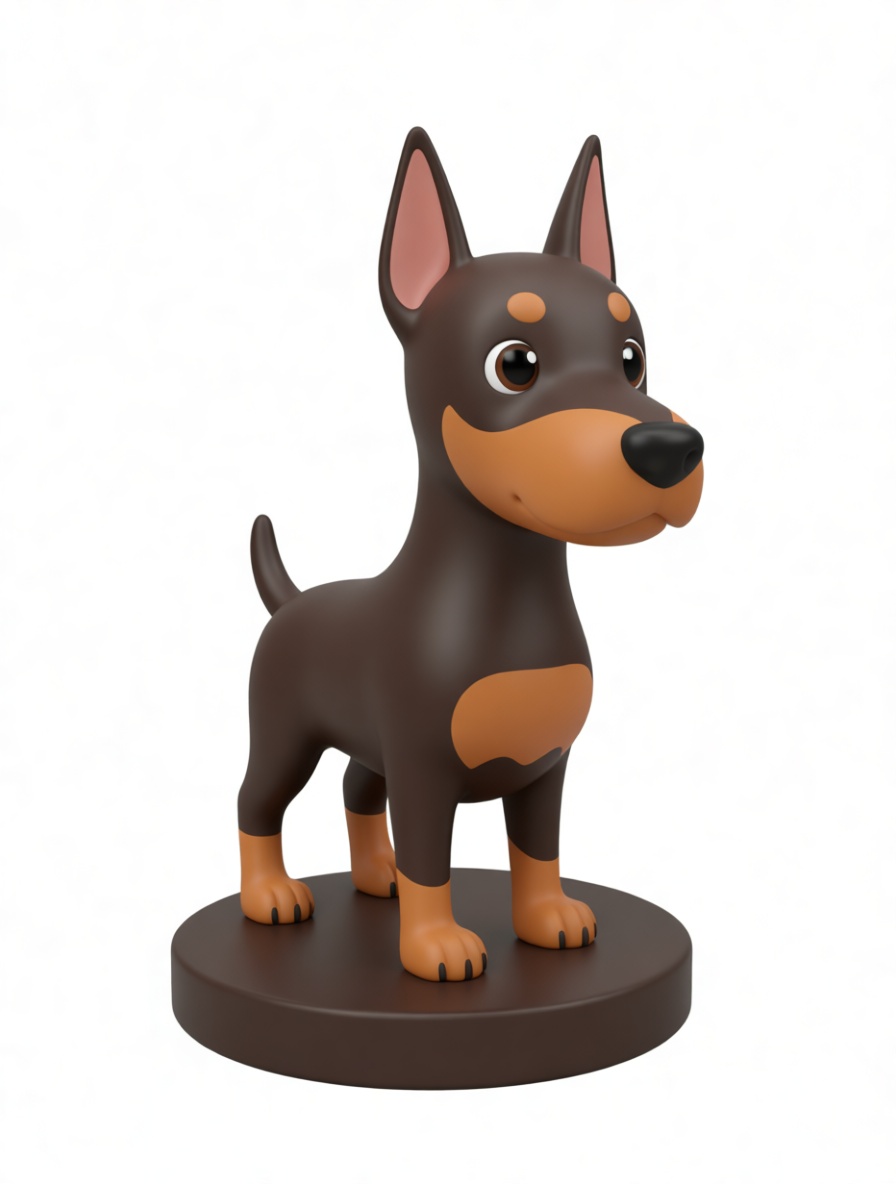 Doberman Pinscher Figurine free 3D printable STL