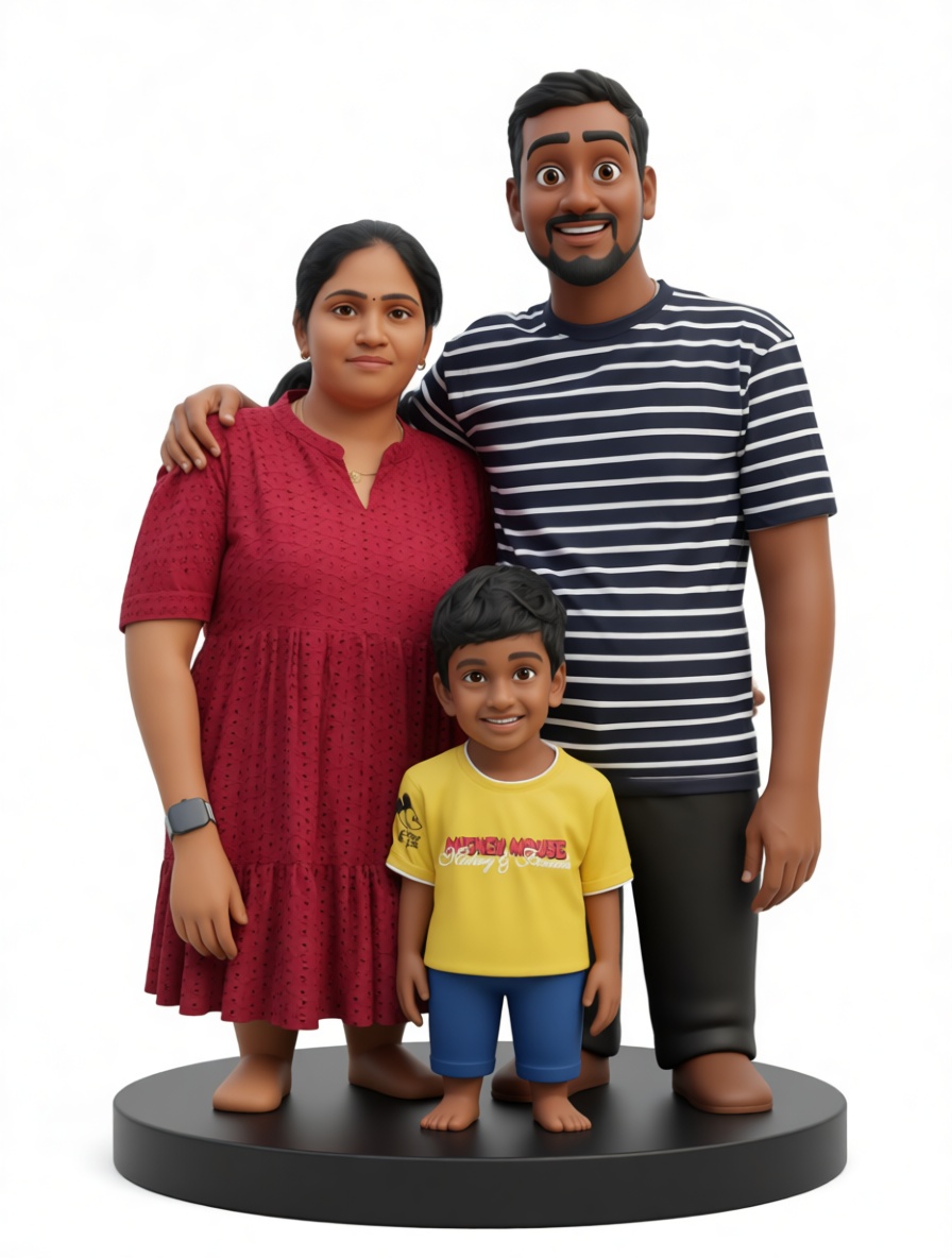 Family Group Figurine free 3D printable STL