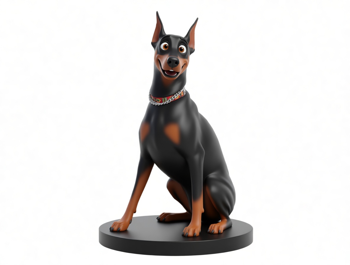 Doberman Pinscher Figurine free 3D printable STL
