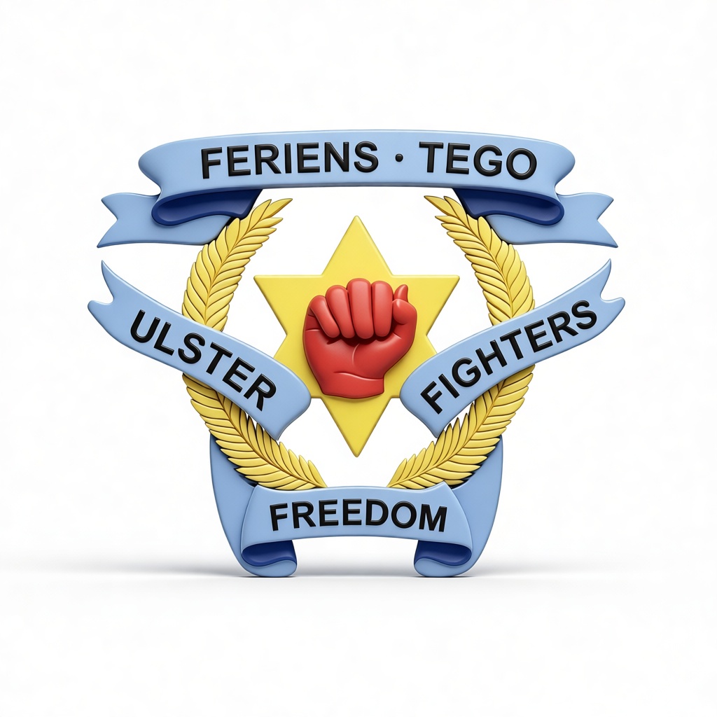 Ulster Fighters Emblem free 3D printable STL