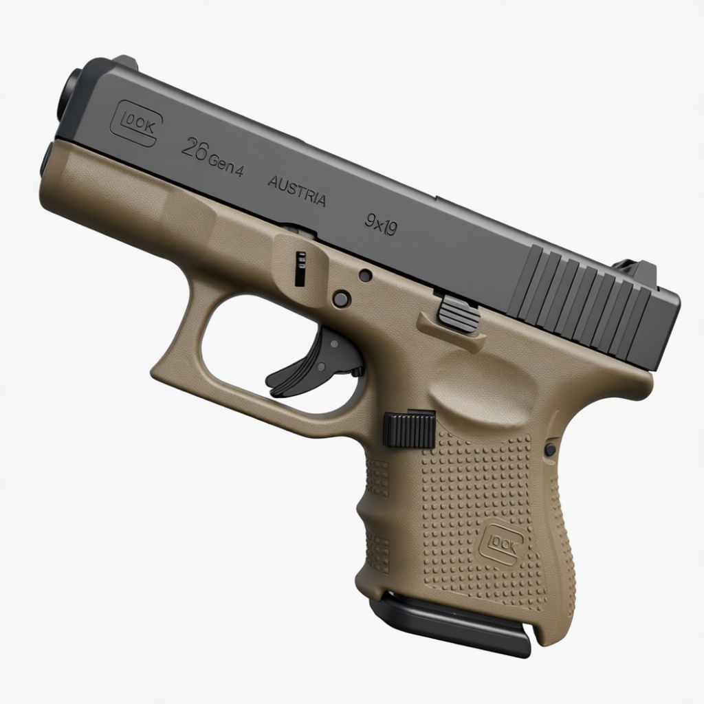 Glock 26 Gen4 Model free 3D printable STL