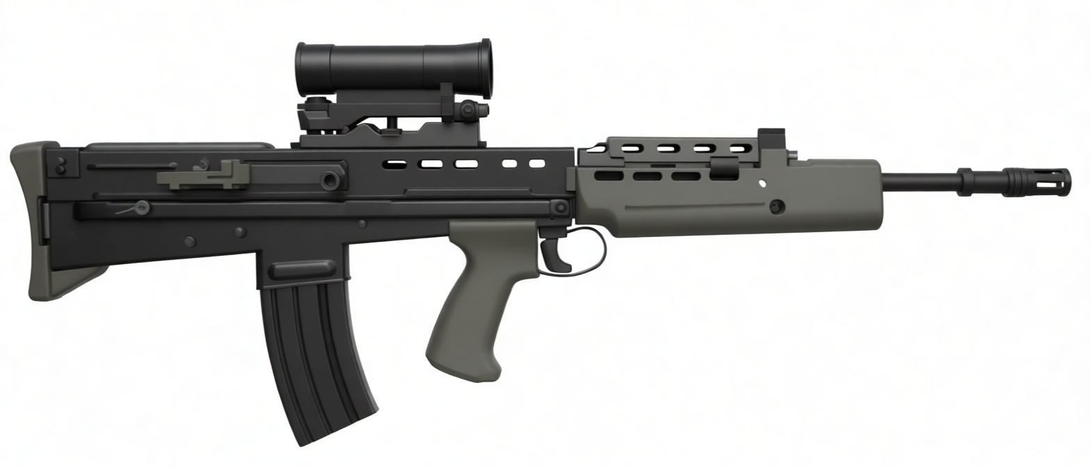 FAMAS Assault Rifle Model free 3D printable STL