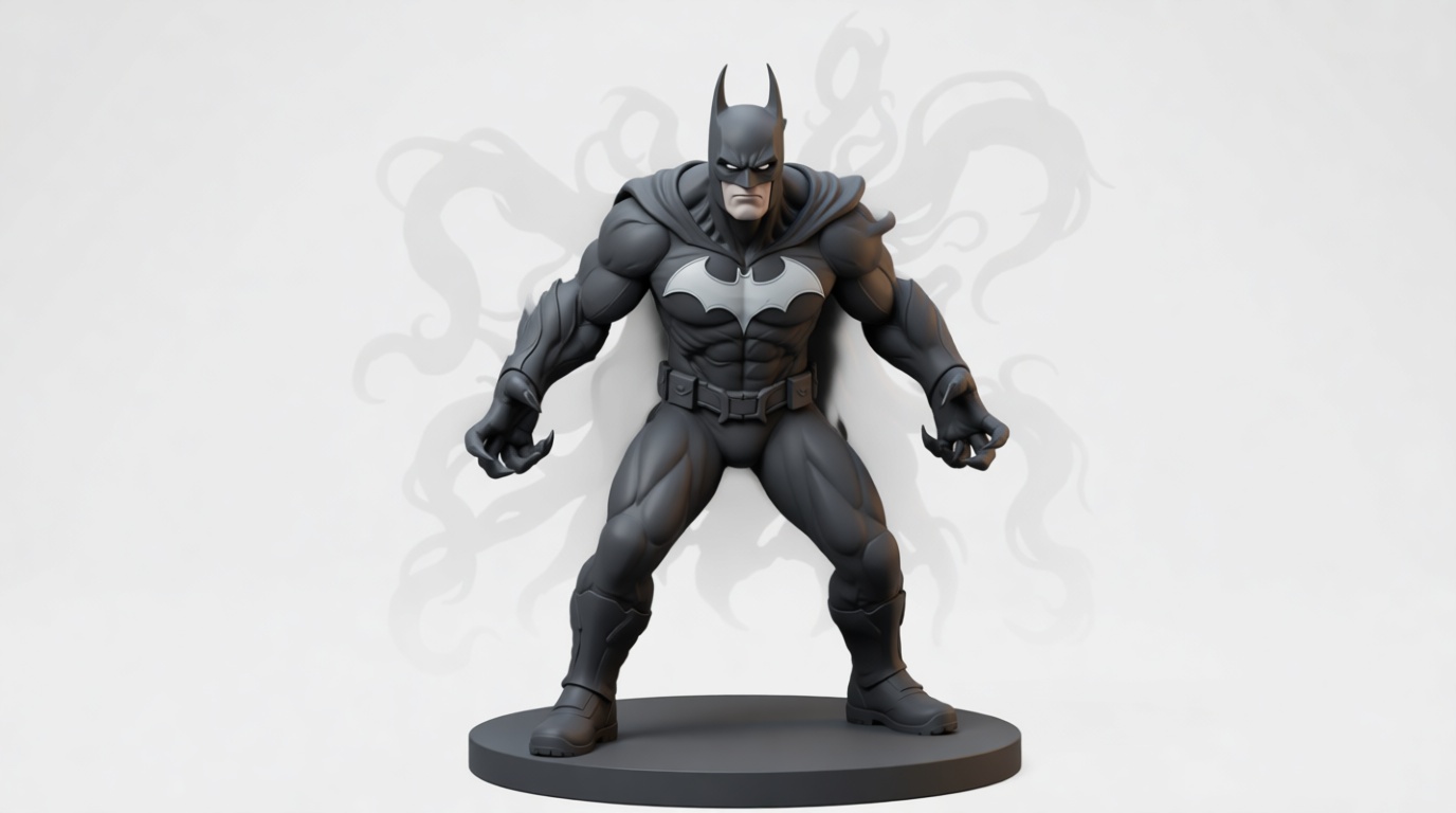 Batman Stance Figurine free 3D printable STL