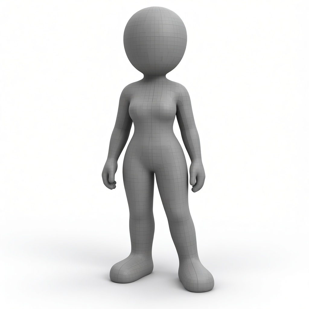 Stylized Human Figurine free 3D printable STL